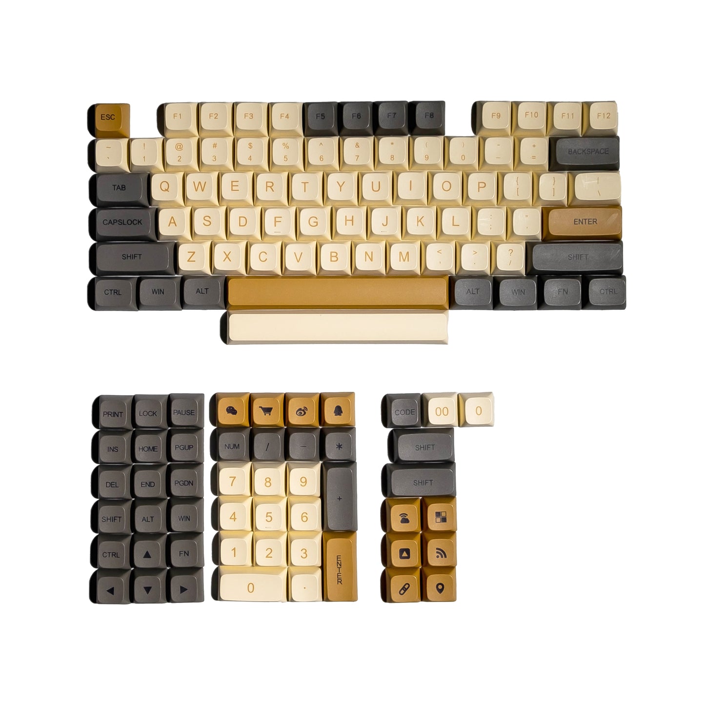 RF Imperial Delight KOA Profile Keycaps