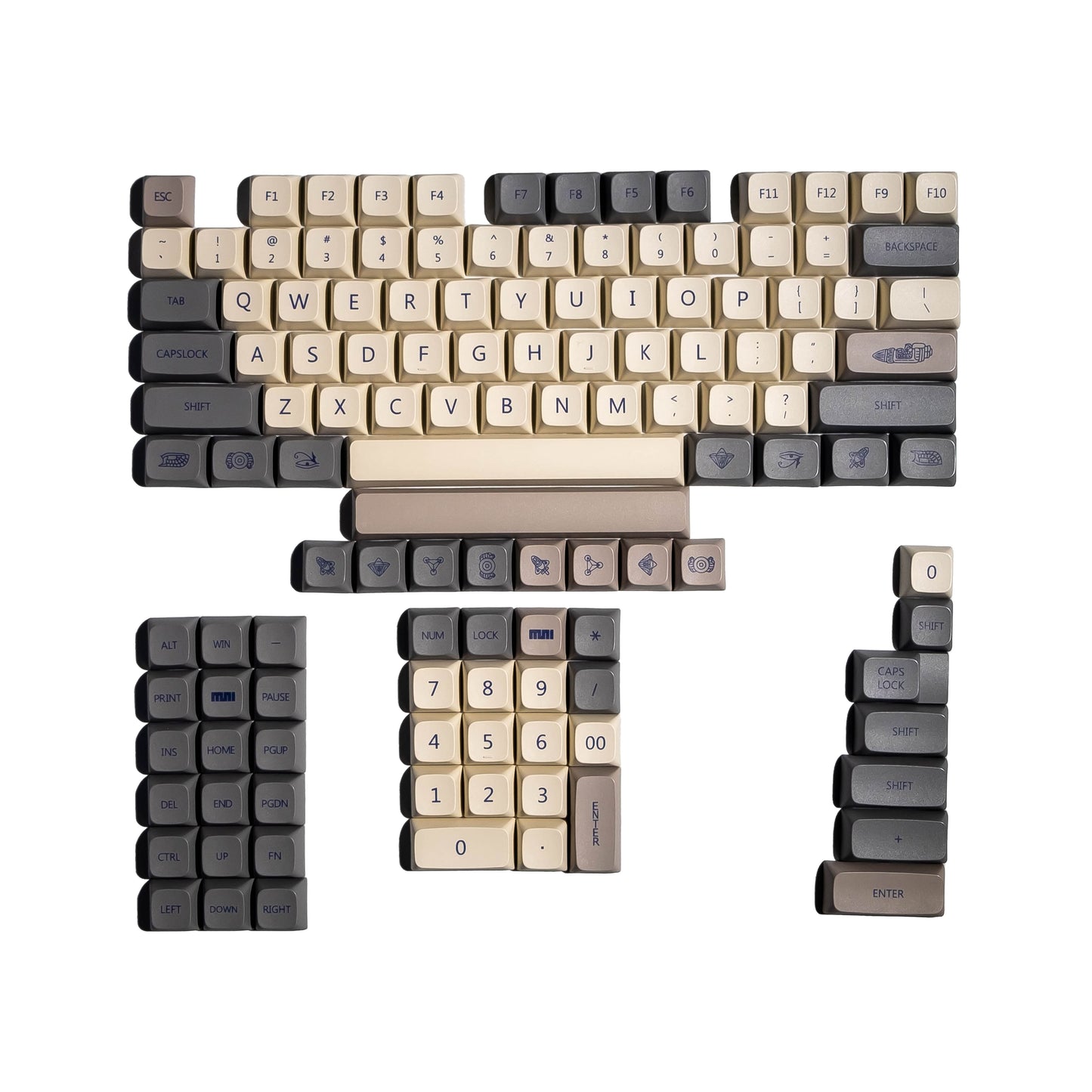 RF Cosmic Chocolate Aliens KOA Profile Keycaps