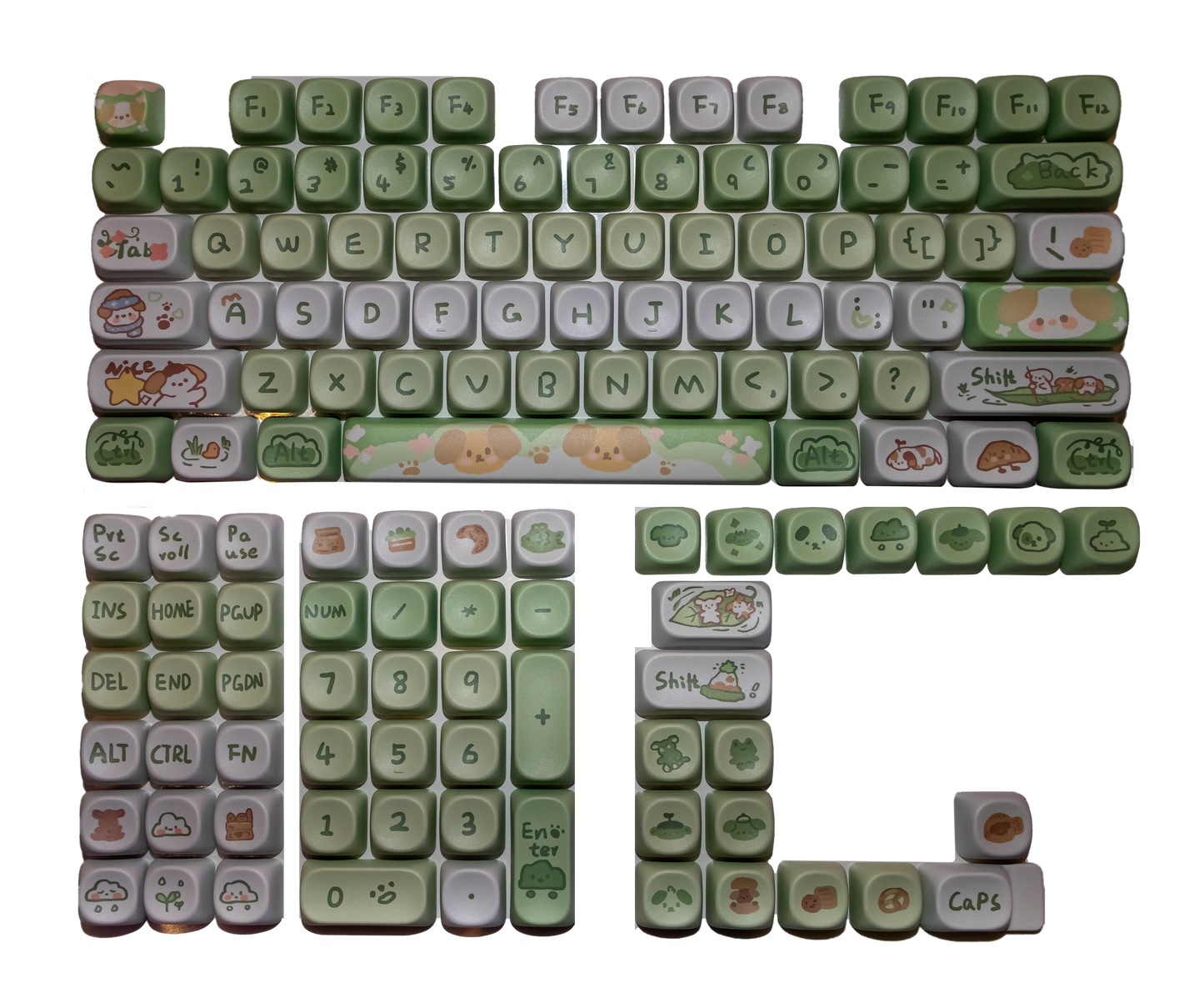 Matcha Dog Keycap Set