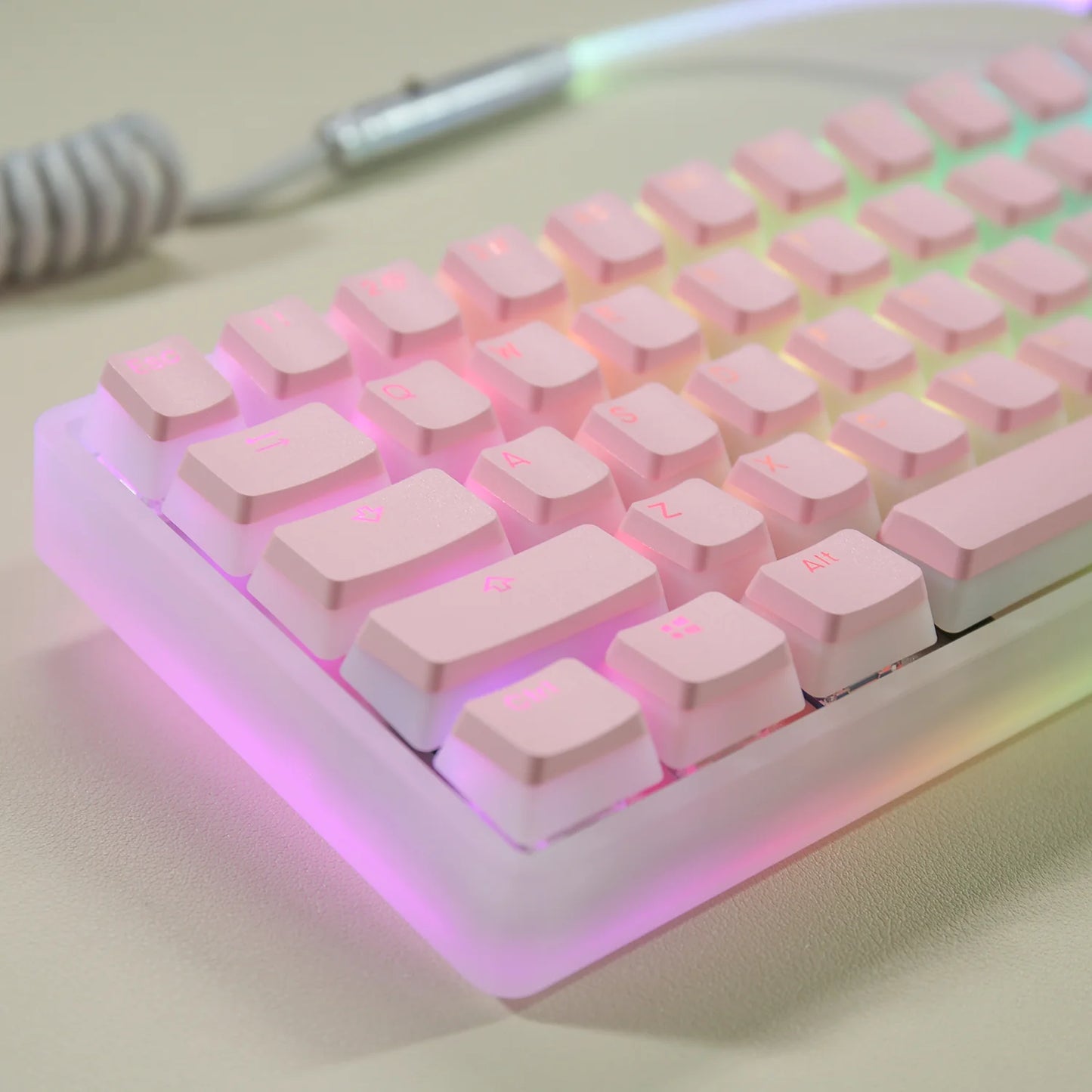 YUNZII Pudding (Pink) Cherry Profile Keycaps