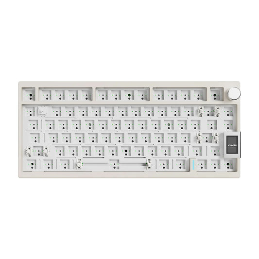 YUNZII AL80 QMK/VIA Aluminum LCD Mechanical Keyboard - Barebones