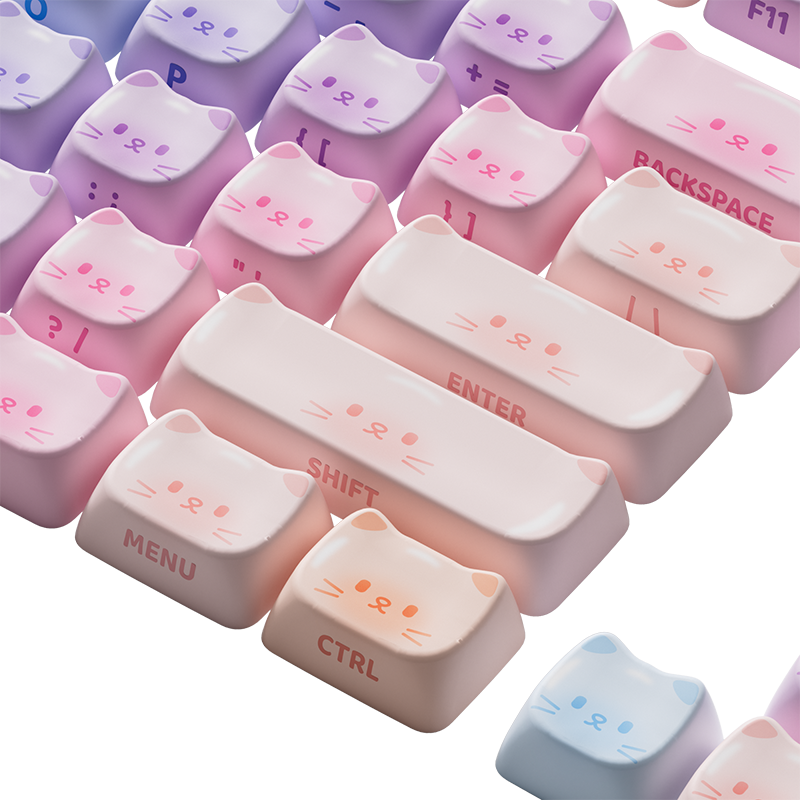 AKKO Colorful Cats MAO Profile Keycaps