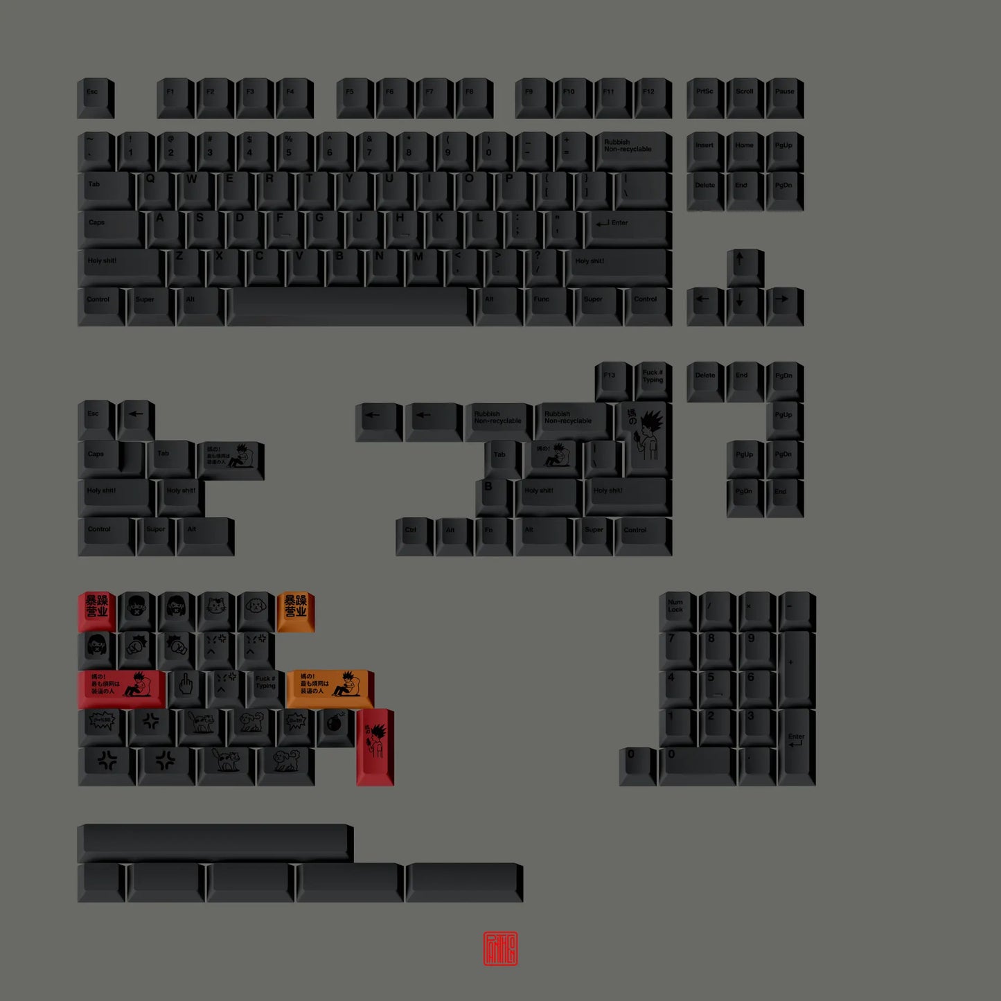 FBB F*ck Typing Cherry Profile Keycaps
