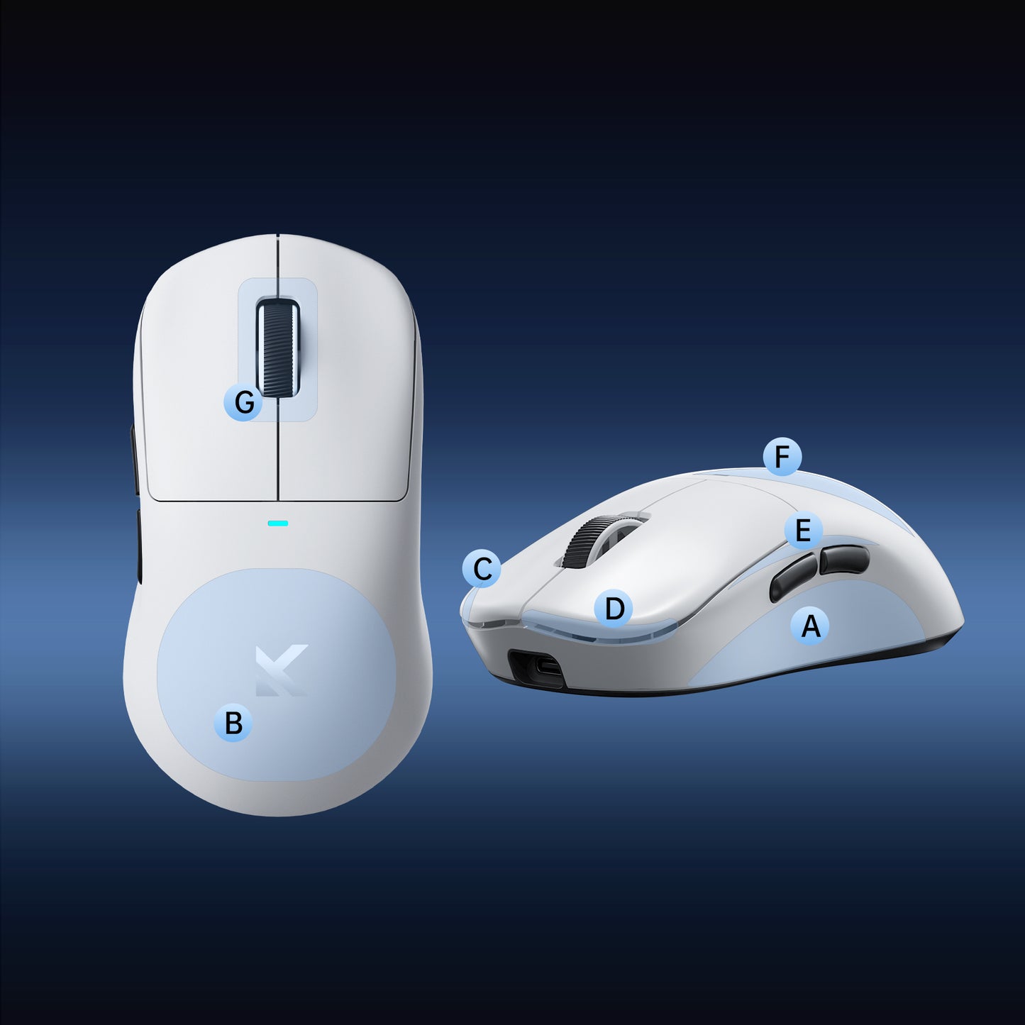 MCHOSE M7 Series Large-Sized Wireless Gaming Mouse