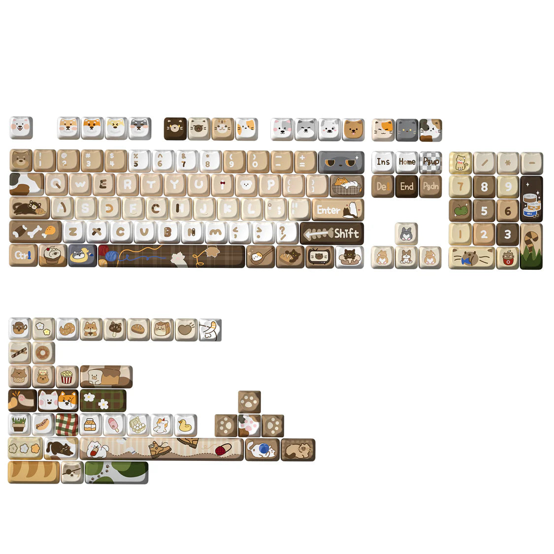 YUNZII Pawcap MAO Profile Keycaps
