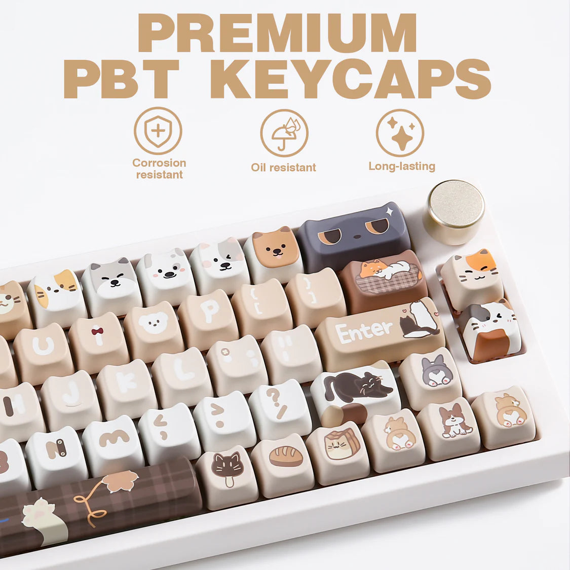 YUNZII Pawcap MAO Profile Keycaps
