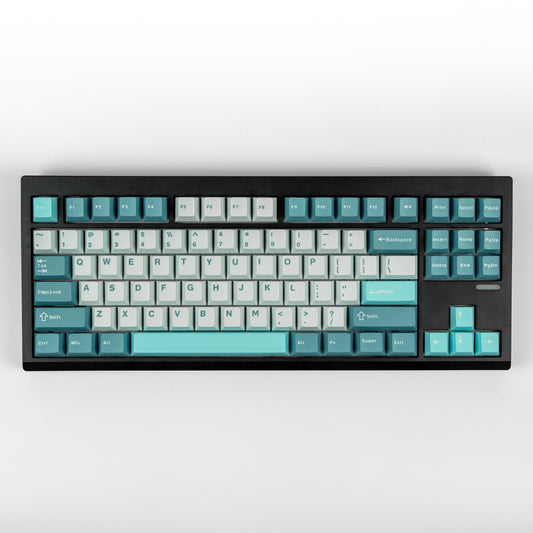 RF Cloud Grey Cherry Profile Keycaps