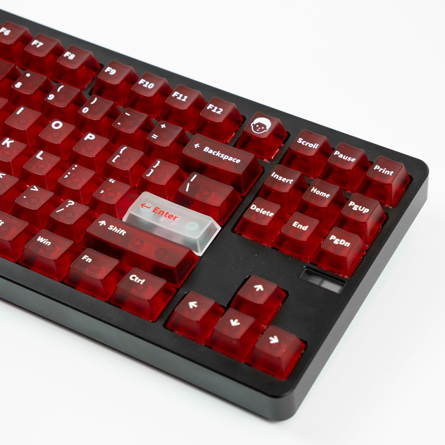 RF Transparent Red Cherry Profile Keycaps