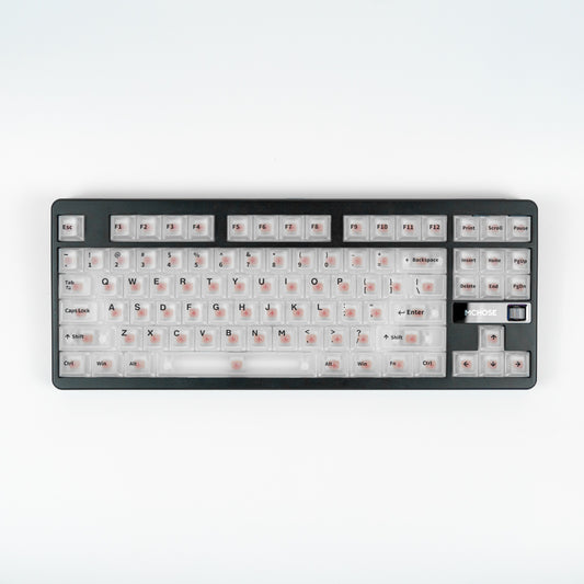 RF Transparent White Cherry Profile Keycaps