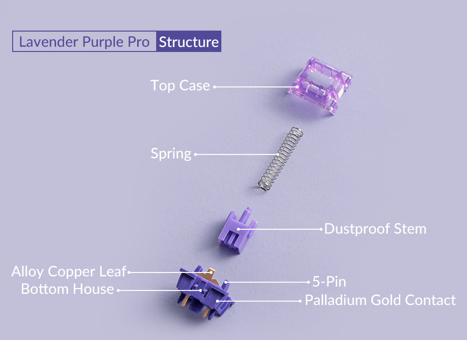 Akko V3 Lavender Purple Pro Tactile Switch