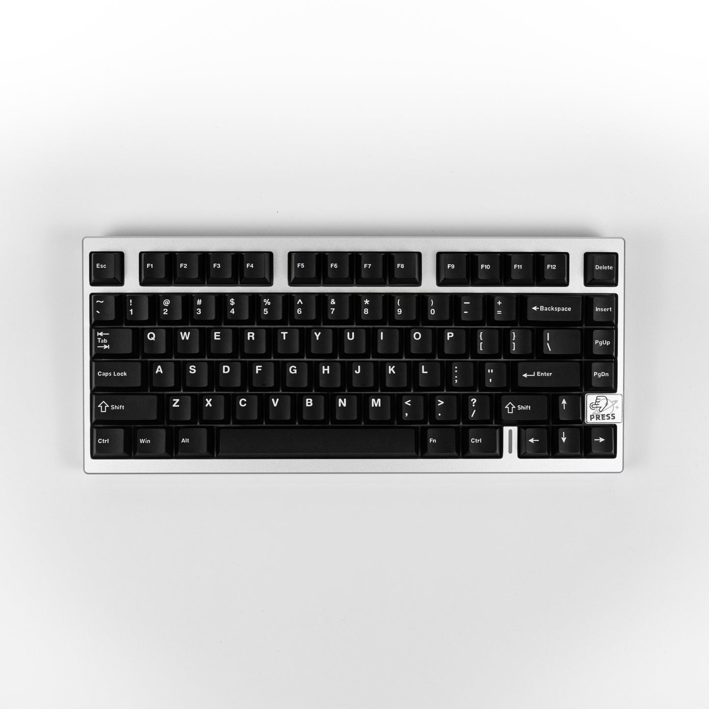 Wuque Studios White on Black Cherry Profile Keycaps