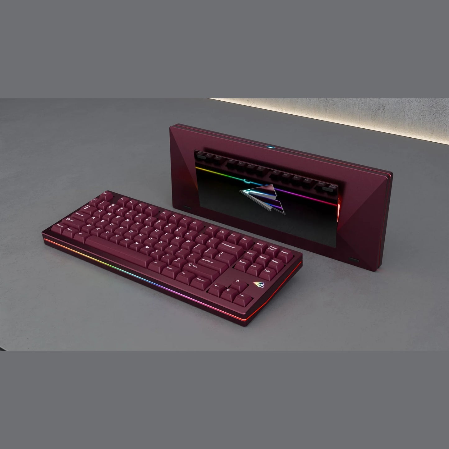 Paper80 Wine Case, PVD Mirror Gunmetal Grey, Wired 1.6mm Non-Flex Cut PCB, Alu Plate