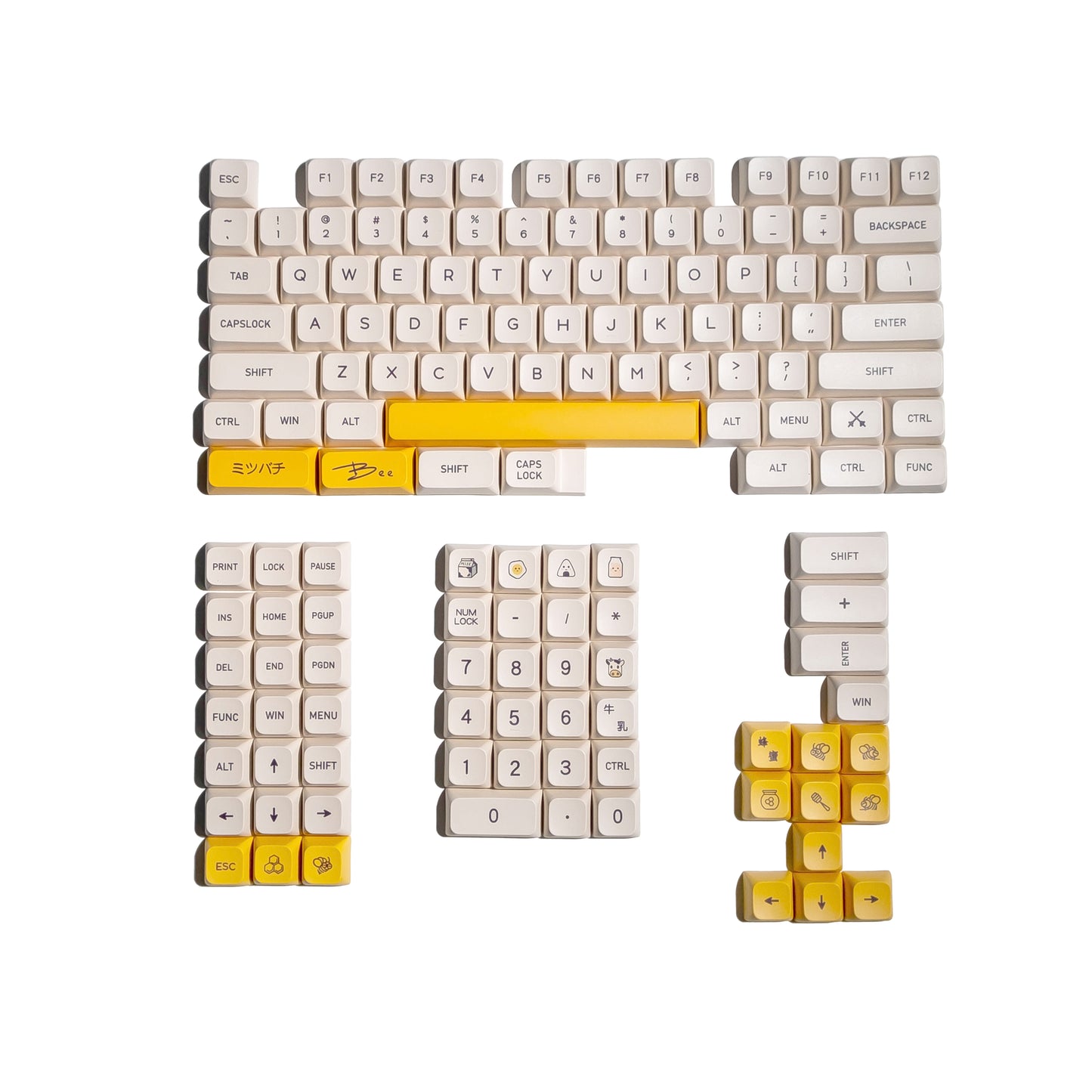 Honeycomb Buzz Keycaps