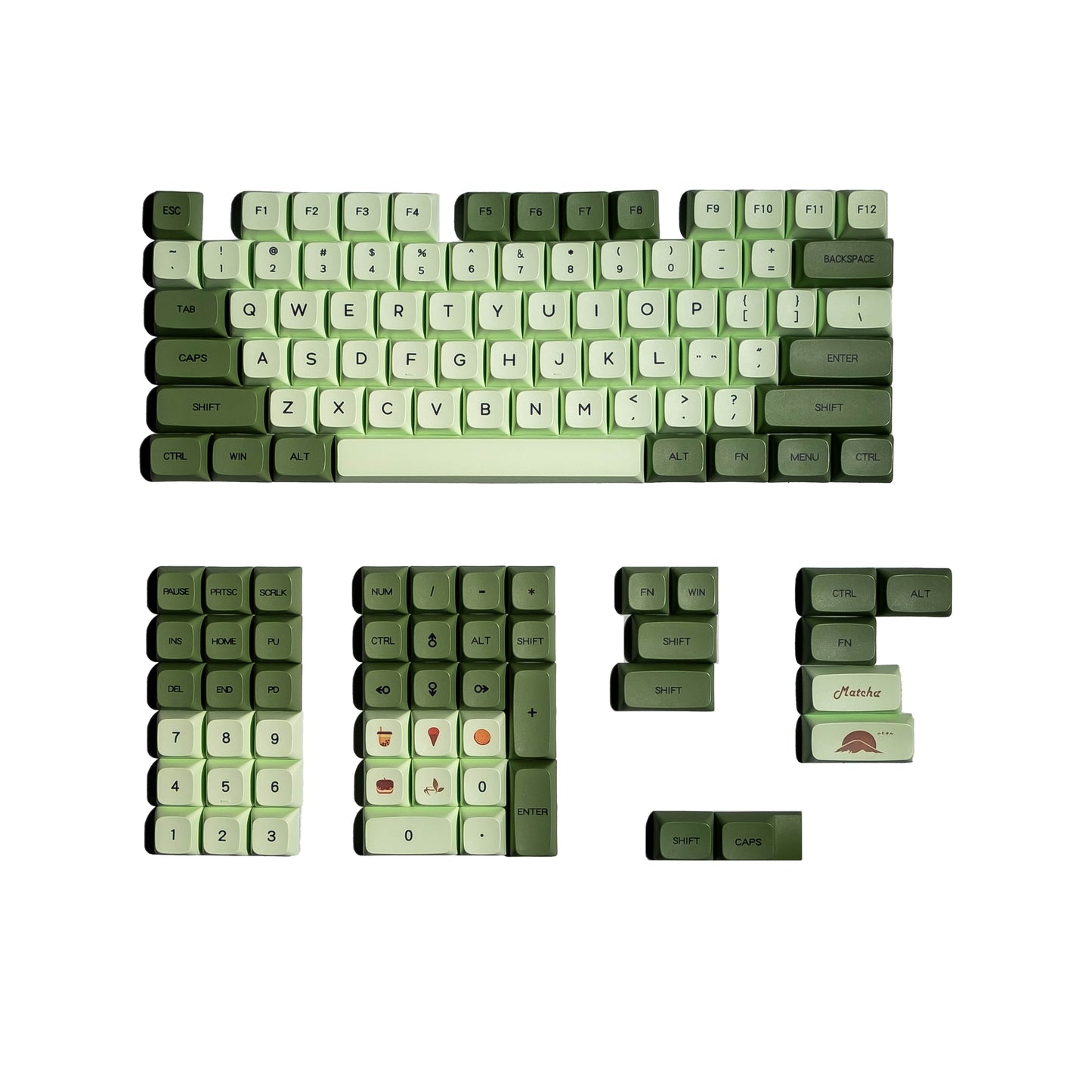 Matcha Serenity Keycaps