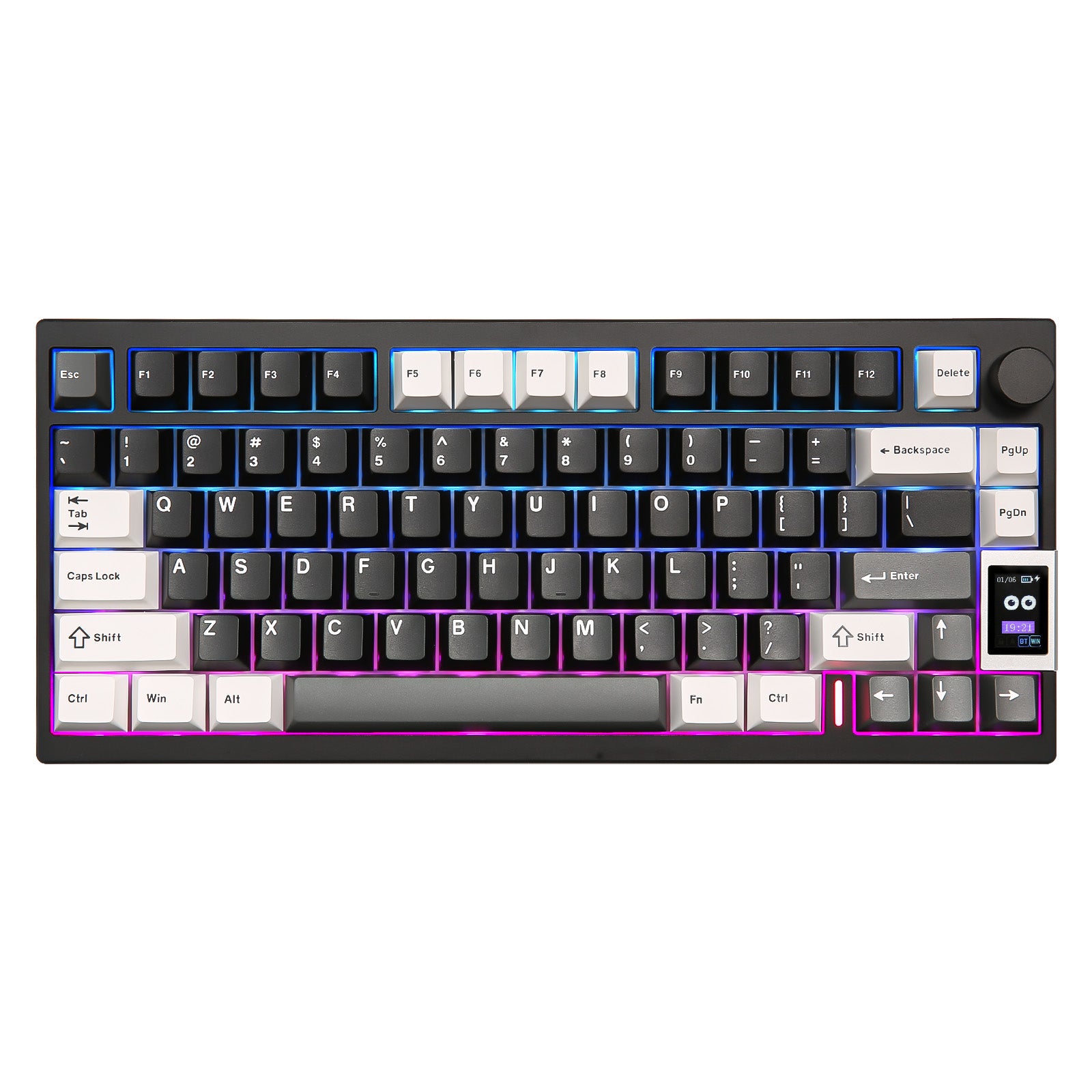 YUNZII AL80 QMK/VIA Aluminum LCD Mechanical Keyboard - Prebuilt