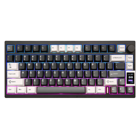 YUNZII AL80 QMK/VIA Aluminum LCD Mechanical Keyboard - Prebuilt