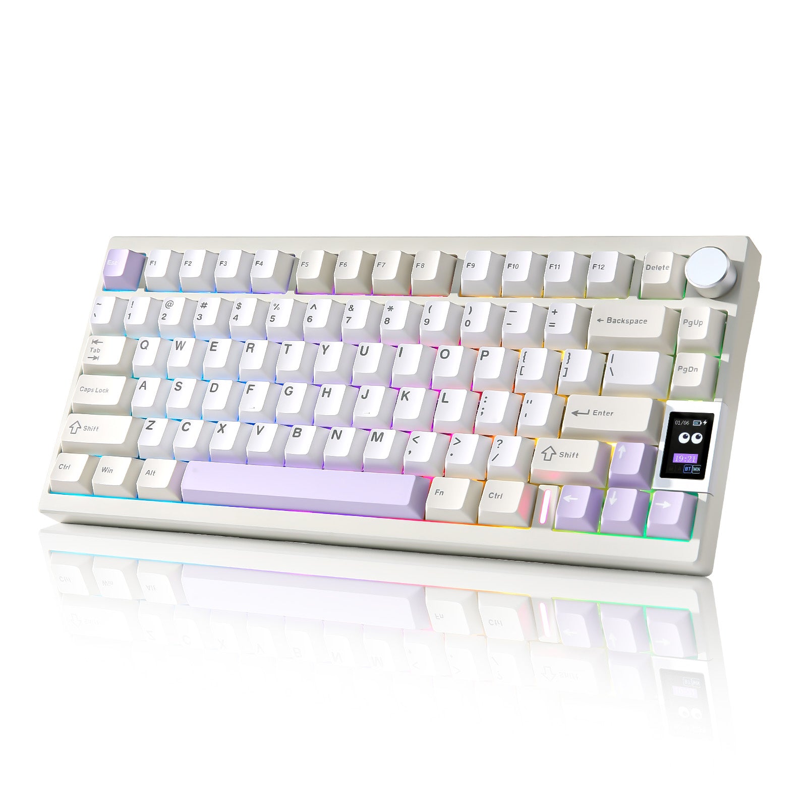 YUNZII AL80 QMK/VIA Aluminum LCD Mechanical Keyboard - Prebuilt