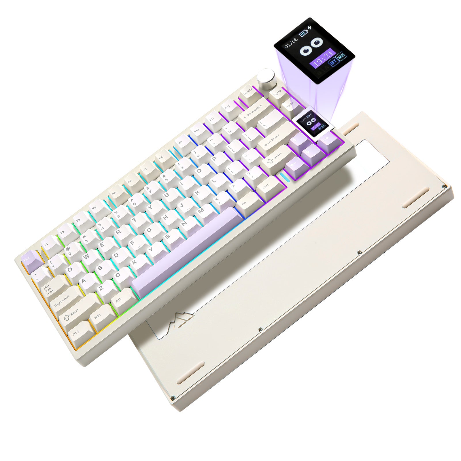 YUNZII AL80 QMK/VIA Aluminum LCD Mechanical Keyboard - Prebuilt
