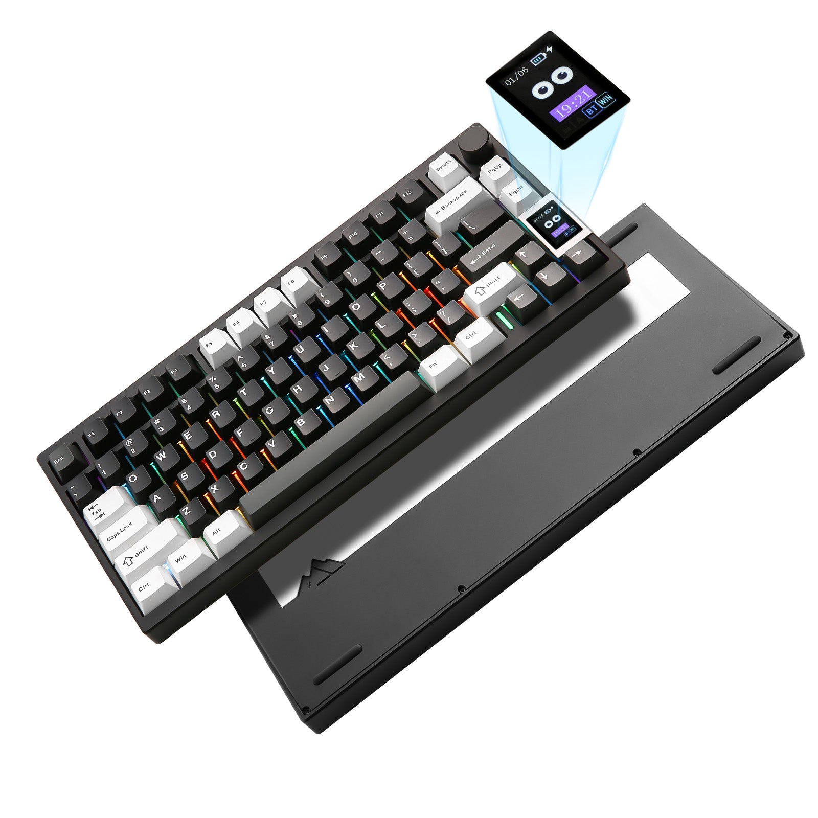 YUNZII AL80 QMK/VIA Aluminum LCD Mechanical Keyboard - Prebuilt