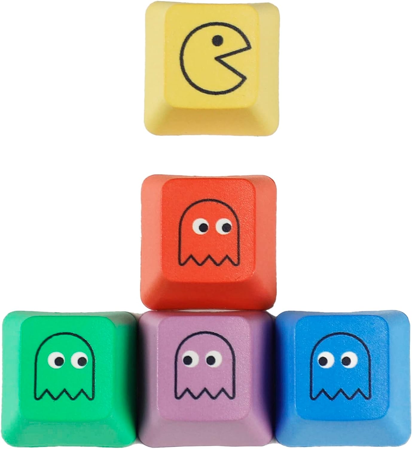 JKDK Pac-Man 5 Keycaps