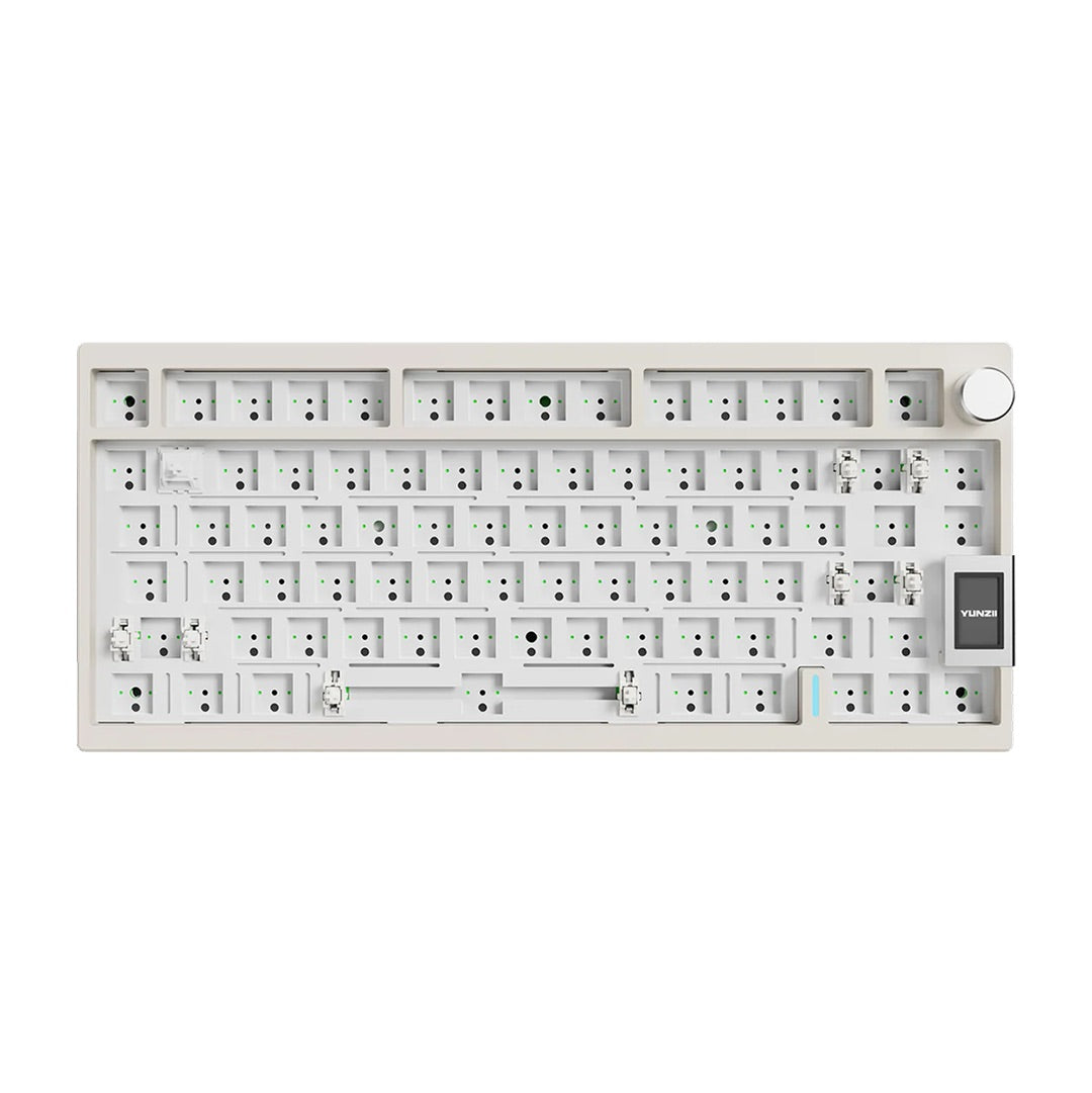 YUNZII AL80 QMK/VIA Aluminum LCD Mechanical Keyboard - Barebones