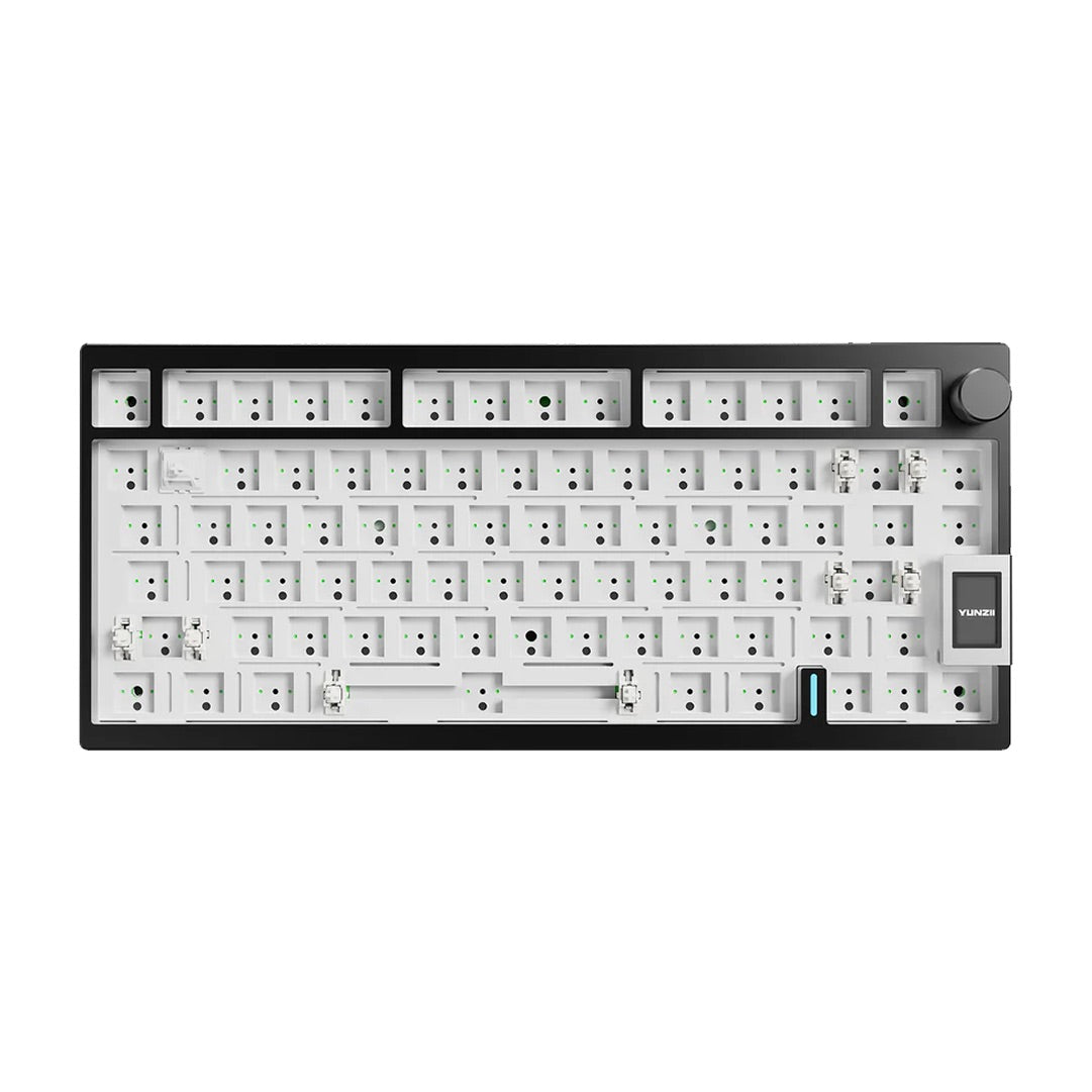YUNZII AL80 QMK/VIA Aluminum LCD Mechanical Keyboard - Barebones