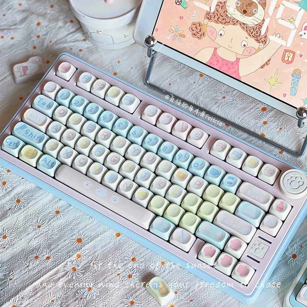 Soulcat Bath Bunny Keycaps