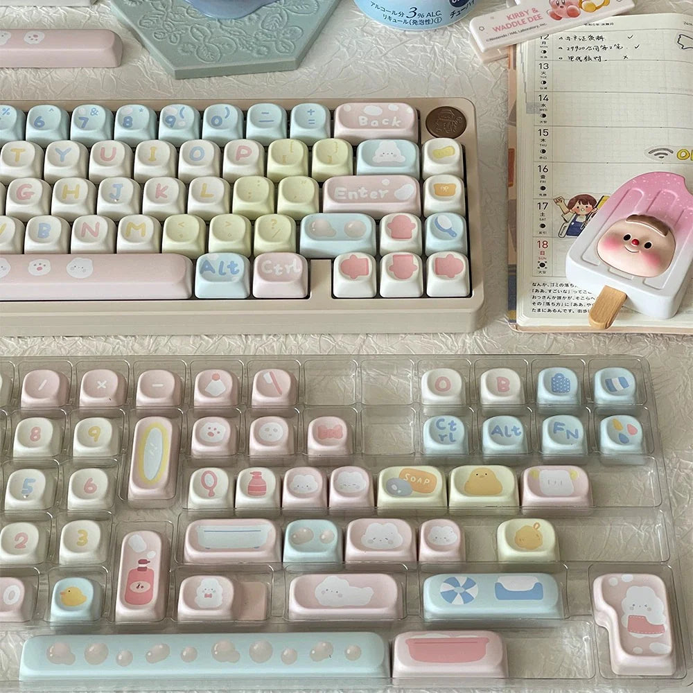 Soulcat Bath Bunny Keycaps