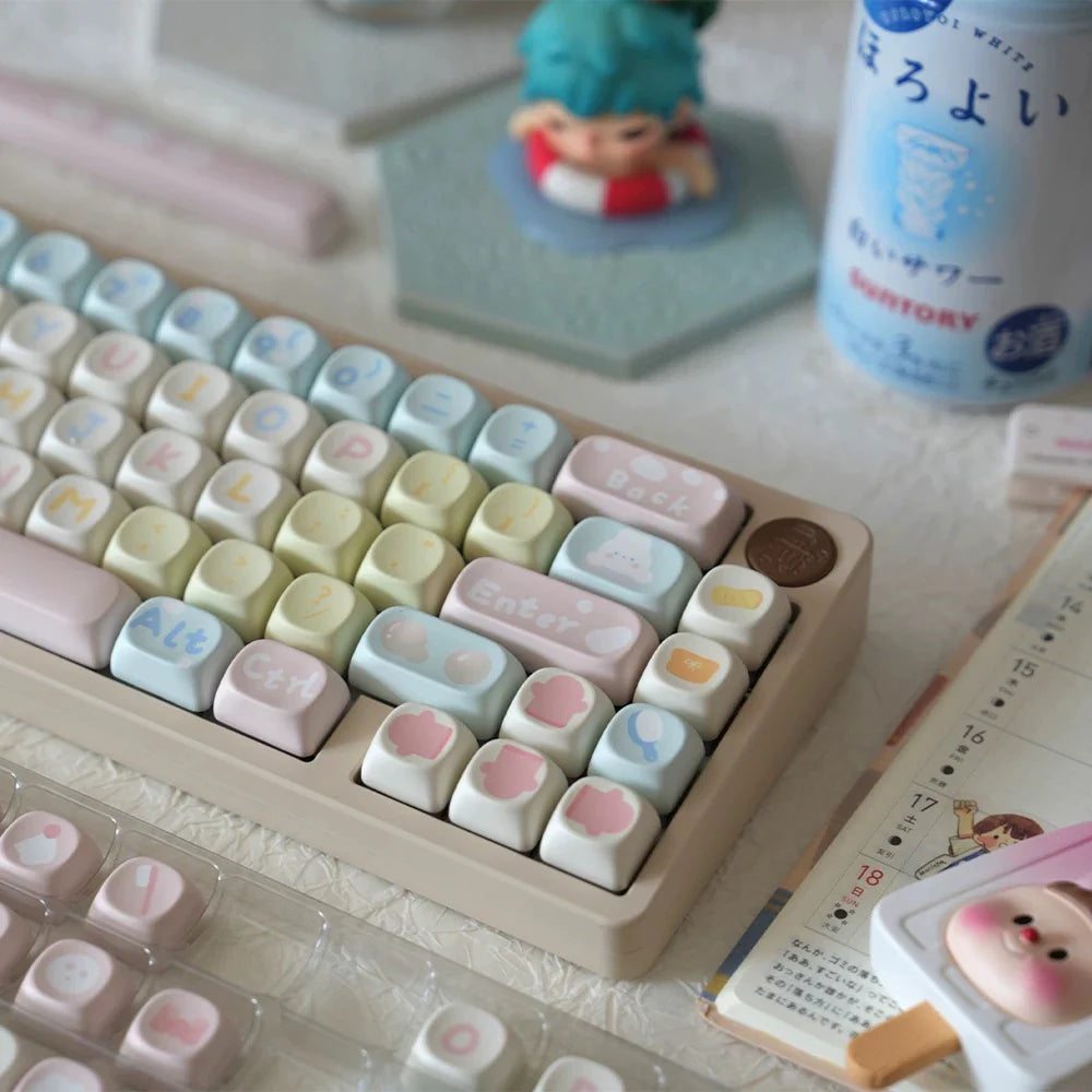 Soulcat Bath Bunny Keycaps