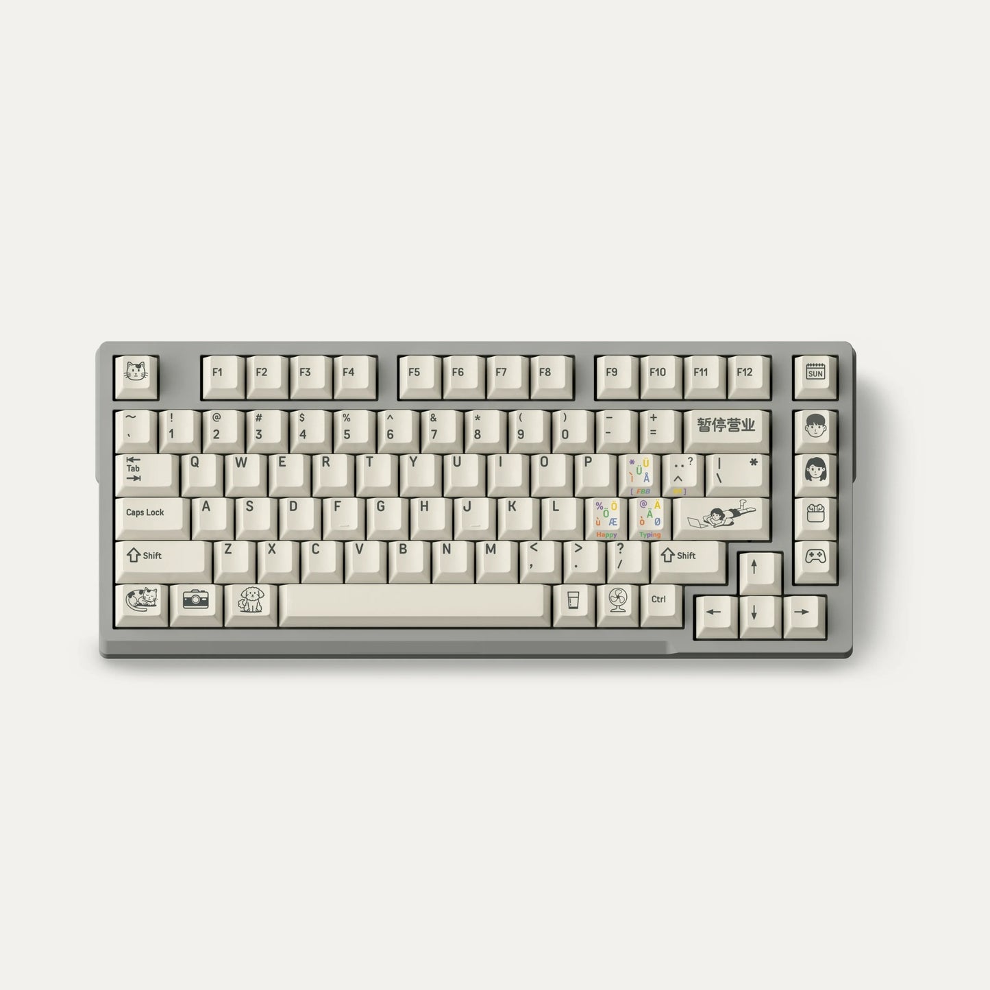 FBB Happy Typing Cherry Profile Keycaps
