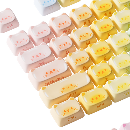 Colorful Cats Keycap set