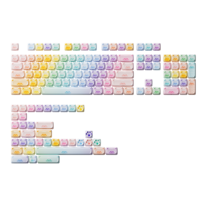 Colorful Cats Keycap set