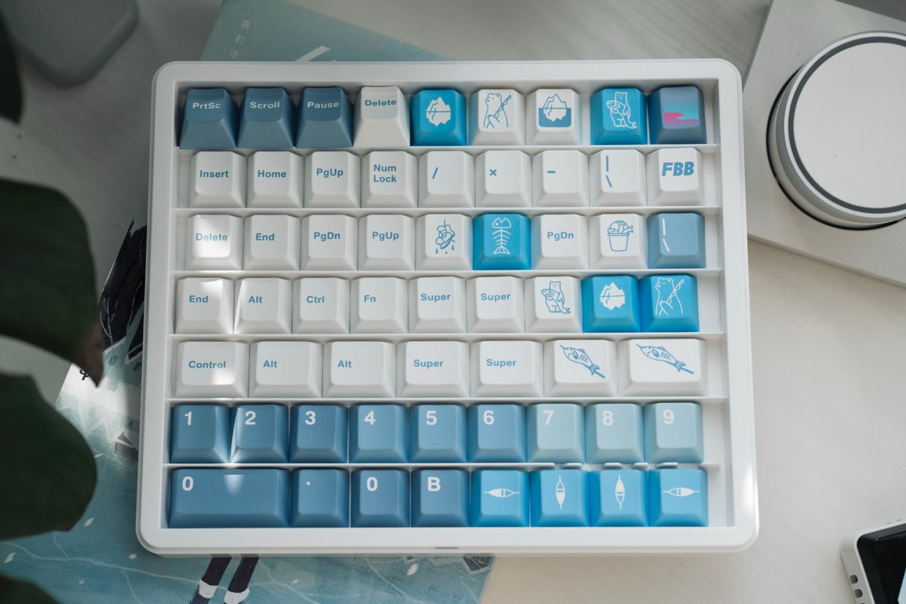 FBB Polar Bear Cherry Profile Keycaps