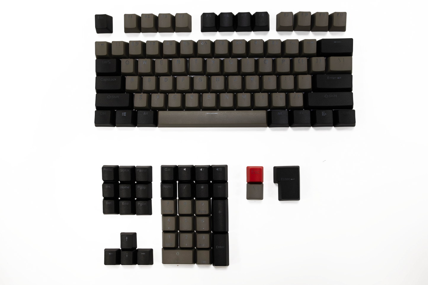 JKDK Dolch two -colour translucent retro keycaps