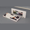 Wuque Studios Paper80 E-Milk Tea Blue Case, PVD Mirror Silver, Wired 1.6mm Non-Flex Cut PCB, Alu Plate - Barebones