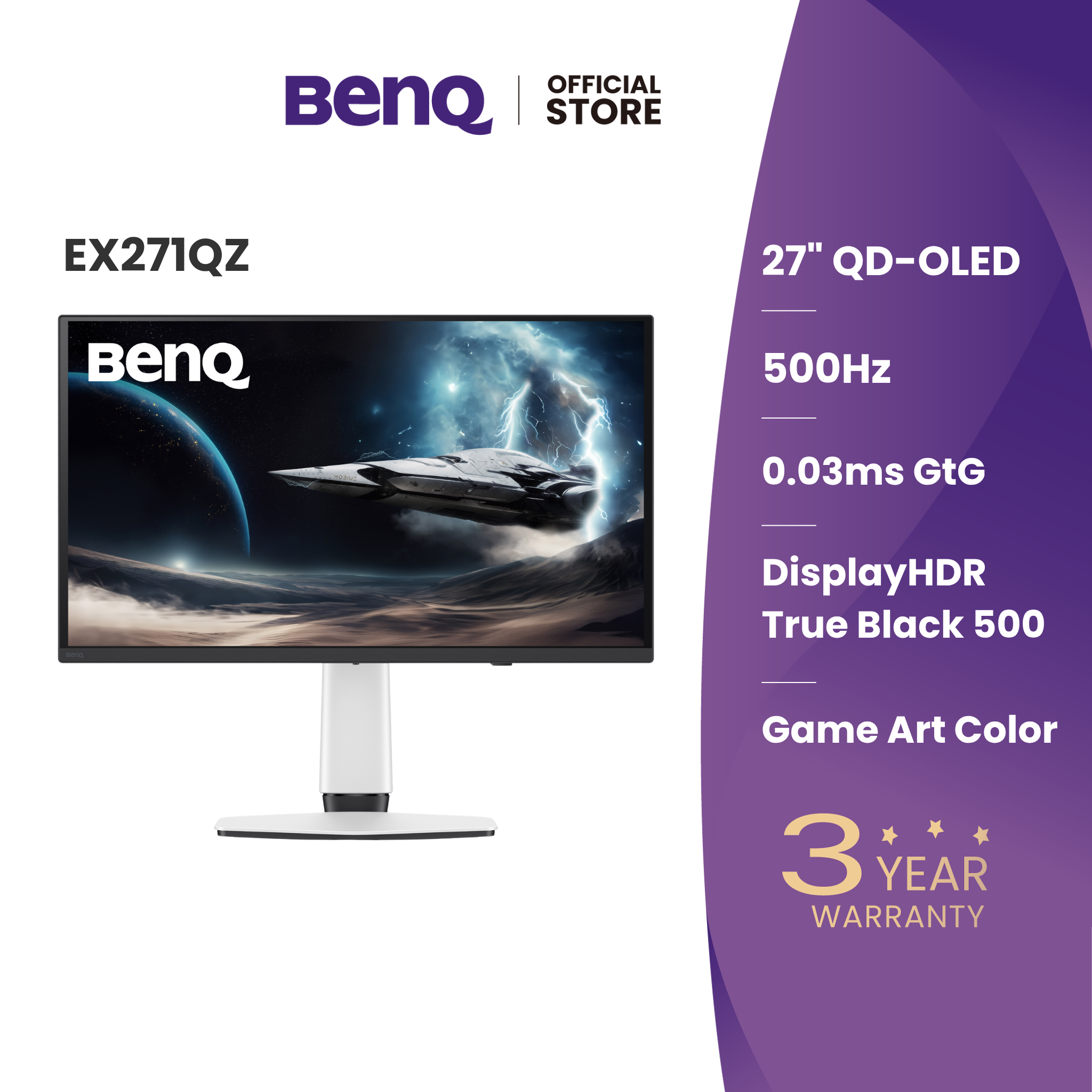 BenQ EX271QZ MOBIUZ OLED Gaming Monitor