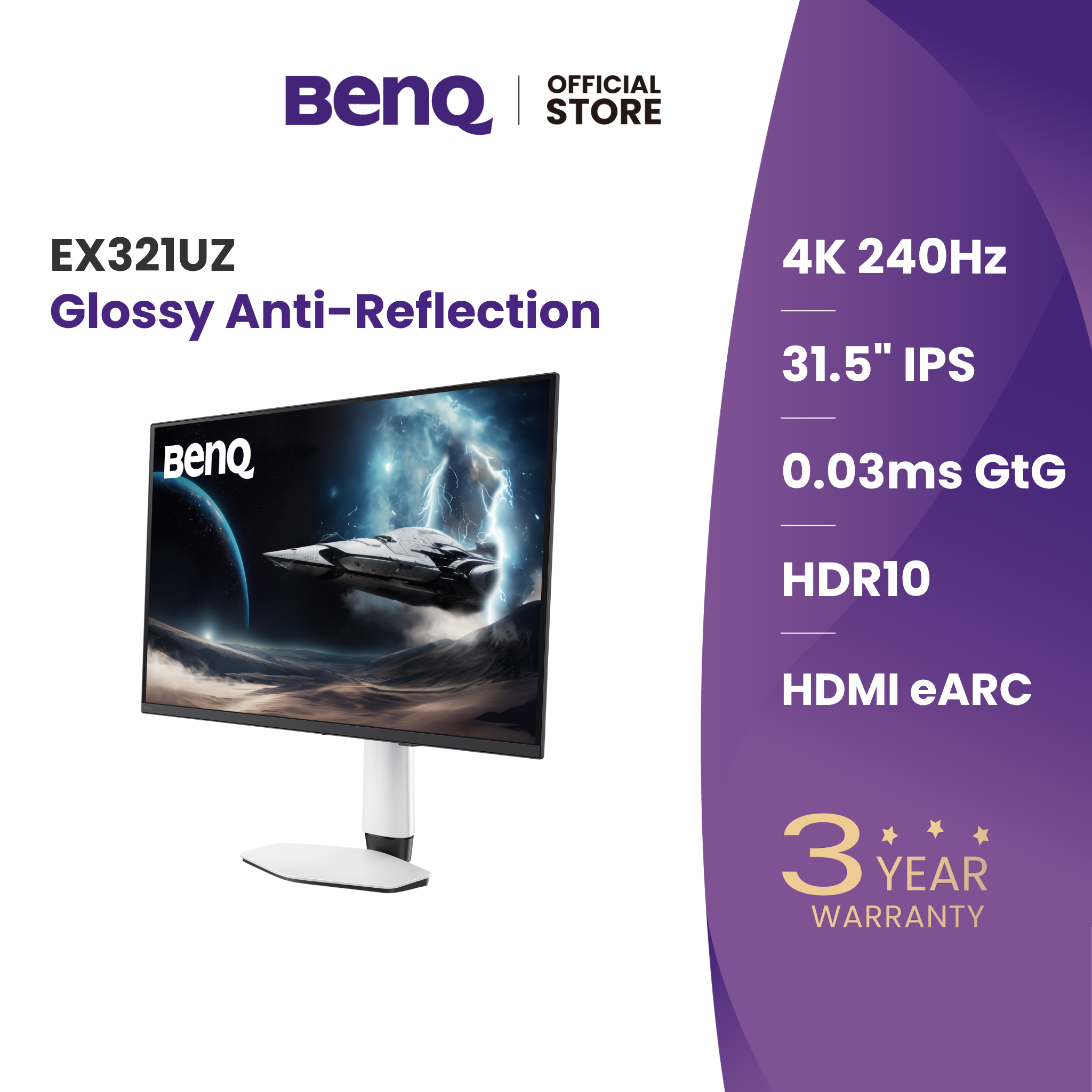 Benq EX321UZ MOBIUZ OLED Gaming Monitor