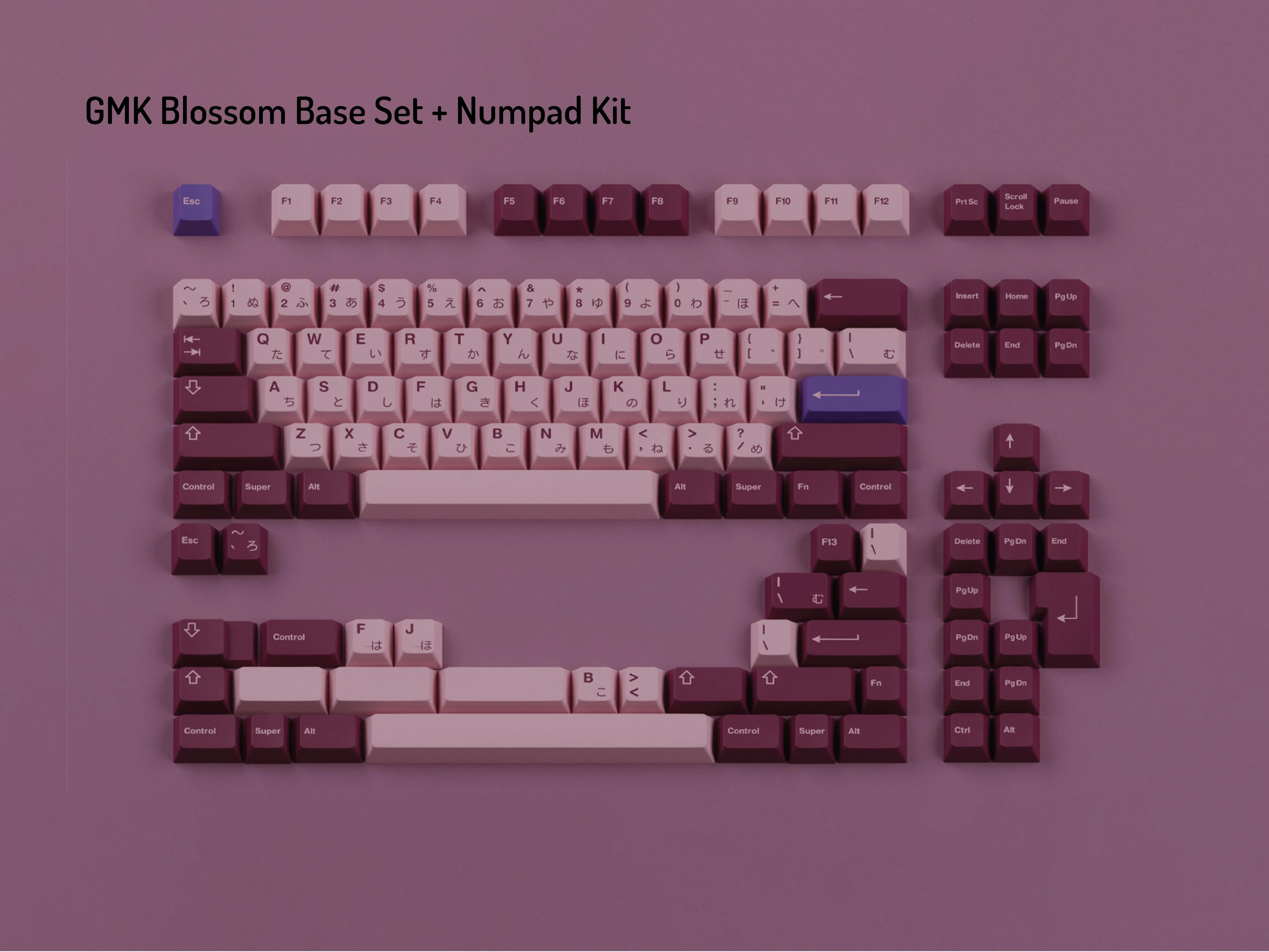 GMK Blossom Cherry Profile Keycaps