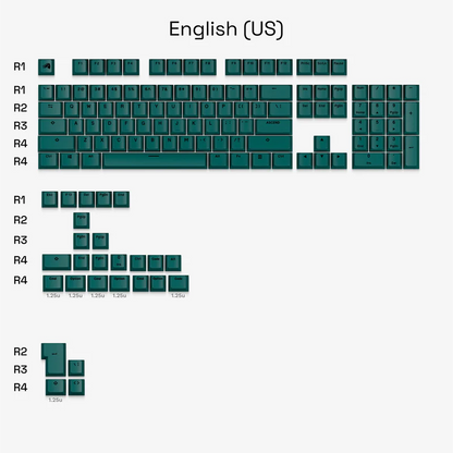 GPBT Totem Green Basics Keycaps