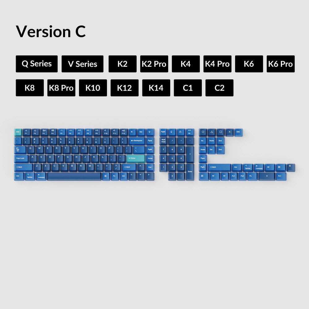 Keychron OEM Dye-Sub PBT Keycap Set - Ocean