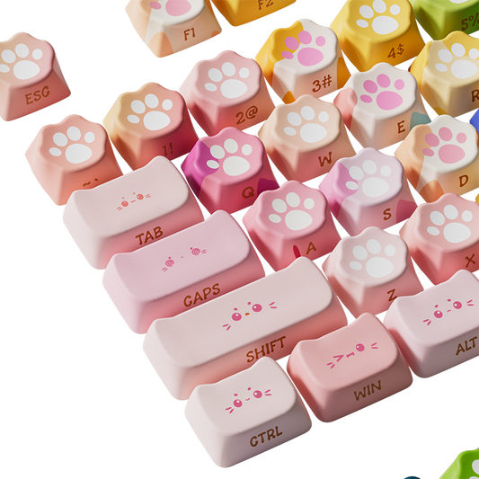 Akko Kitty Paws MOA Profile Keycaps