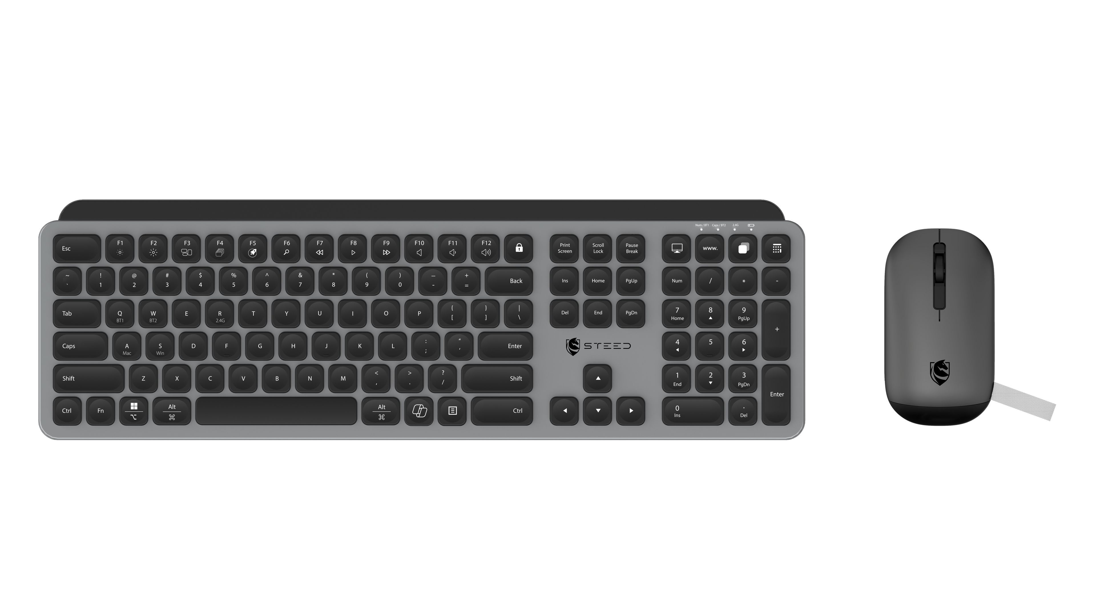 Steed MKB110DB Silent Wireless Keyboard and Mouse Combo