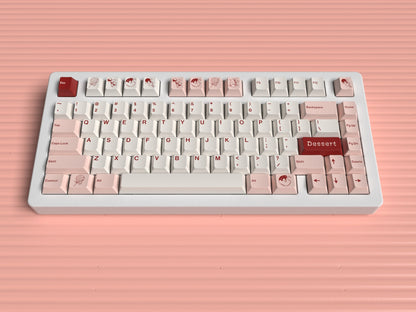 JKDK Pink Dessert PBT Cherry Profile Dye-Sub