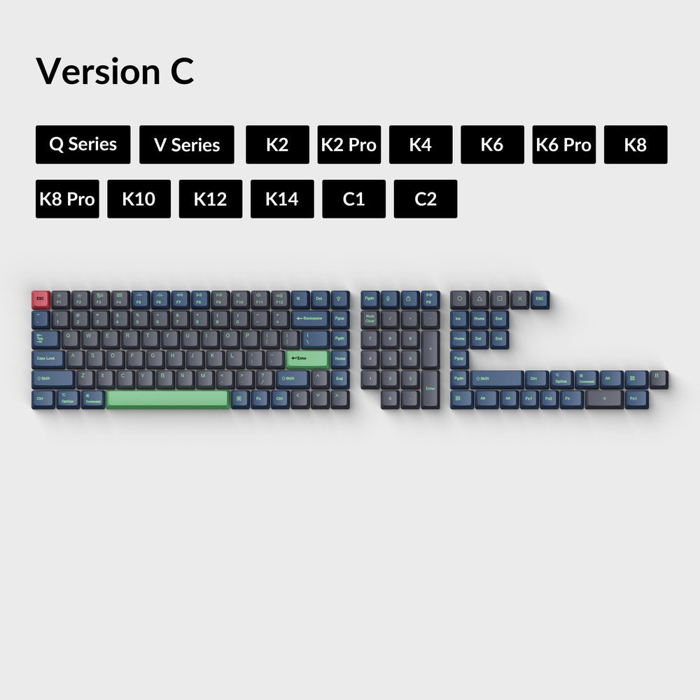 Keychron OEM Dye-Sub PBT Keycap Set - Hacker