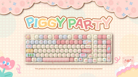 Akko Piggy Party Keycap Set (139-key)