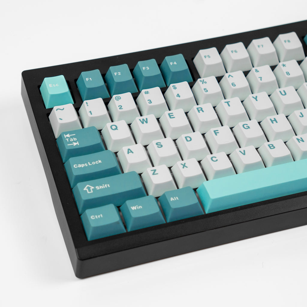 RF Cloud Grey Cherry Profile Keycaps