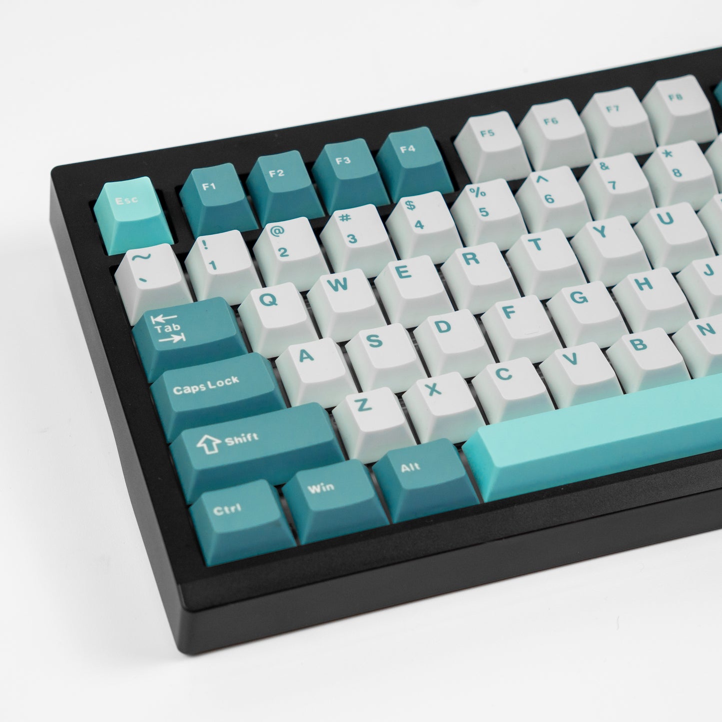 RF Cloud Grey Cherry Profile Keycaps