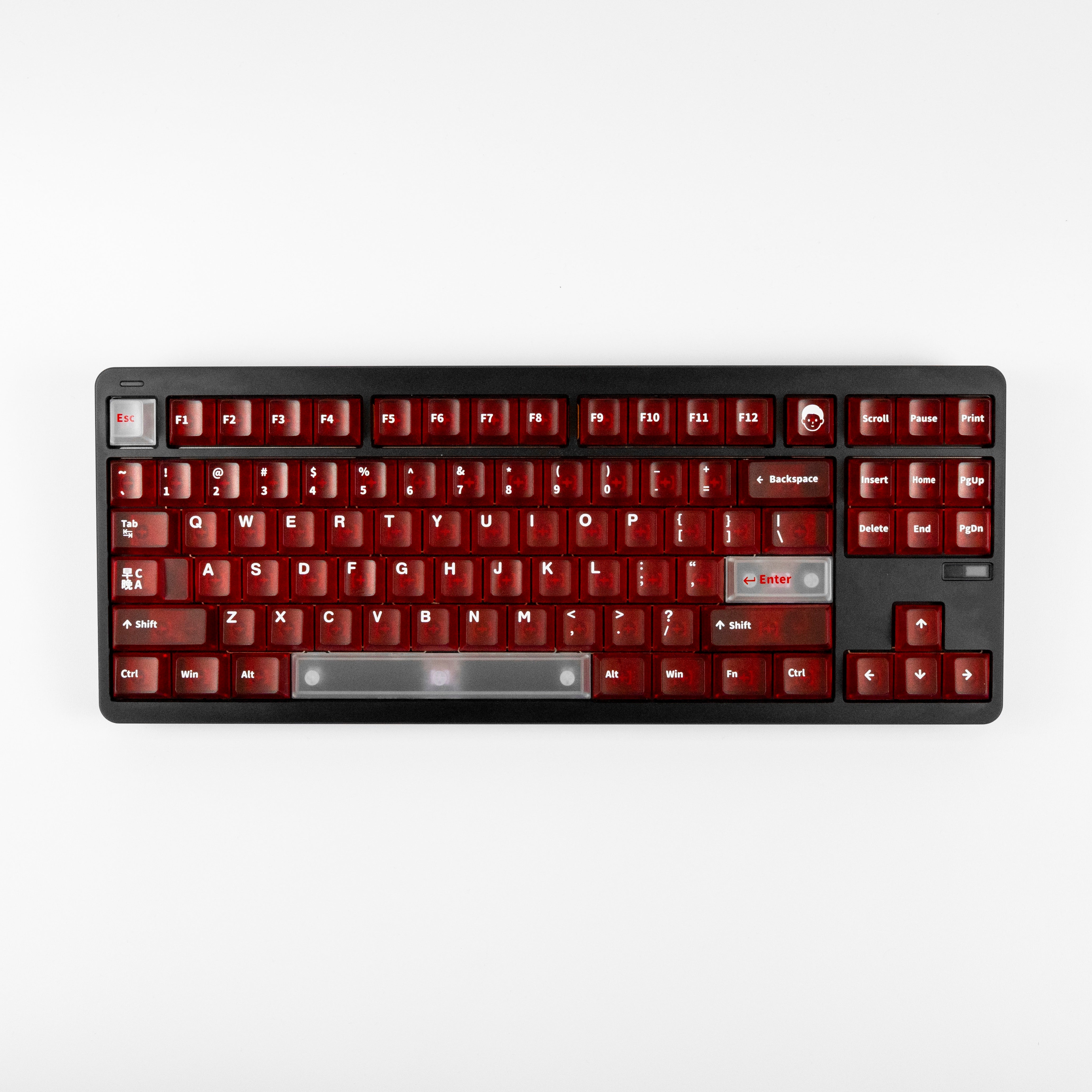 RF Transparent Red Cherry Profile Keycaps – The Laboratory by RF Gaming