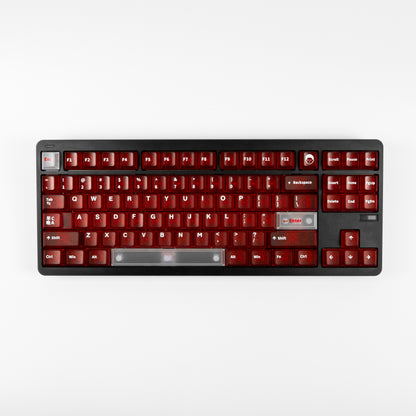 RF Transparent Red Cherry Profile Keycaps