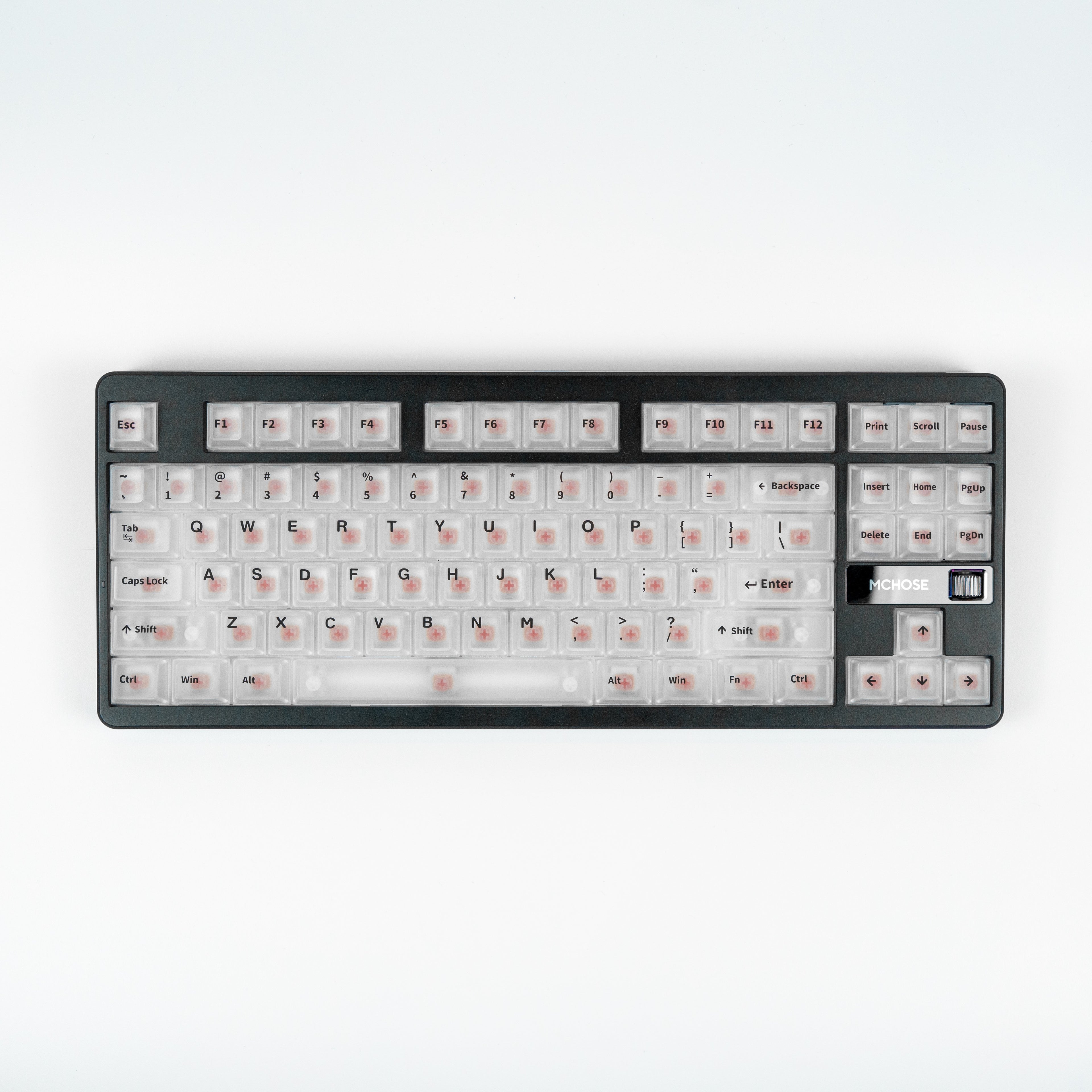 RF Transparent White Cherry Profile Keycaps